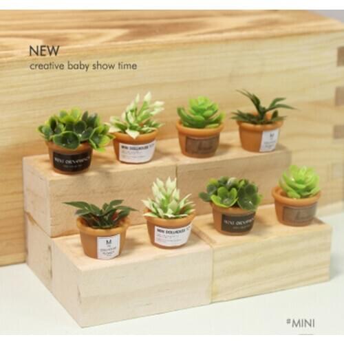 ZOCDOU 1 Piece Creative Plant Potted Small Statue Little Figurine Crafts Figure Ornament Miniatures