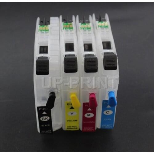 UP 2sets LC663 LC665 LC669 refillable Ink cartridges compatible for Brother MFC-J2320 MFC-J2720 J2320 J2720 printer with ARC