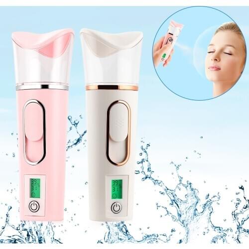 2in1 Portable Mini Facial Steamer Skin Test Nano Mister 30ML Spray Face Mist Sprayer Deep Hydrating USB Skin Care Body Nebulizer