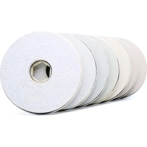 7Pcs 6 Inch 150mm Diamond Snail Lock Diamond Edge Polishing Pads For Granite and Marble