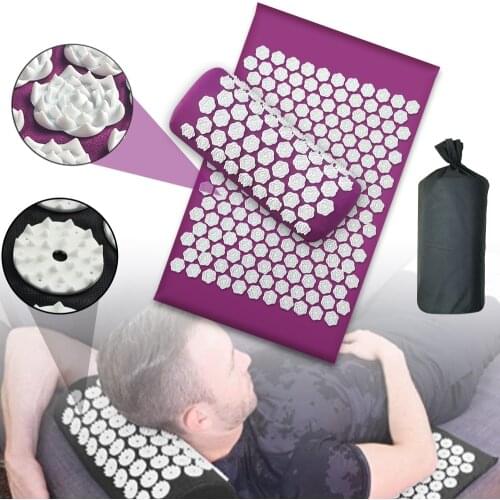 Acupressure Massage Mat Shakit Mat Relieve Back Neck Foot Pain Spike Mat Kuznetsovs Applicator Back Massager Cushion Yoga Mat