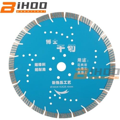 300mm/11.8inch Diamond Saw Blade Cutting Wheel for Concrete Marble Tiles Granite Bore 1inch