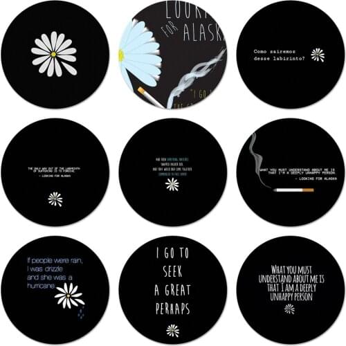 Alaska Quote Map Poster Brooch Pin Cosplay Badge Accessories For Clothes Backpack Decoration Gift