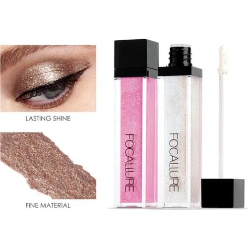 FOCALLURE Shiny Glitter Lasting Waterproof Liquid Eyeshadow Eye Makeup Cosmetics Makeup Palette Eye Shadow Cosmetics