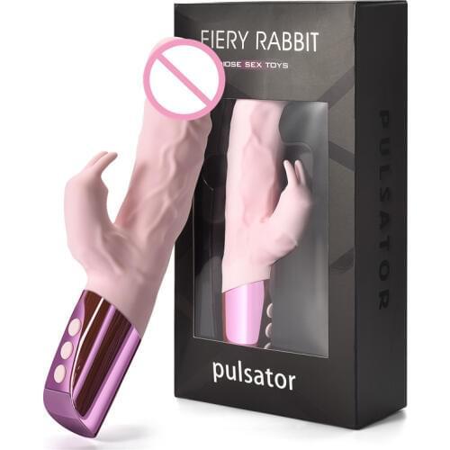 Dingye Large Artificial Dildo Adult Sex Toy 7 Speed Vibration Rabbit Vibrator Sex Product Clitoral Vibration Realistic Dildo