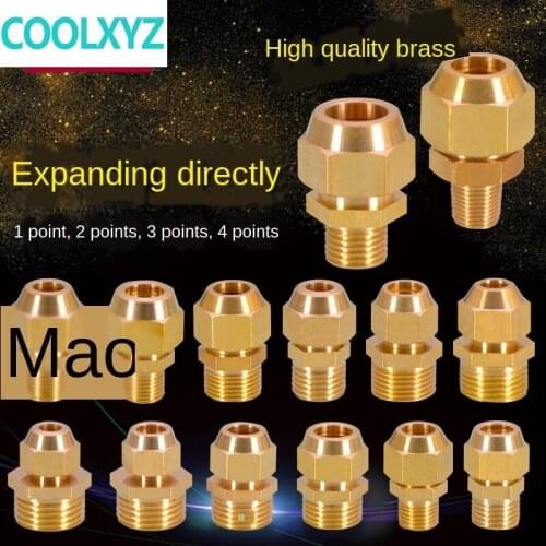 Pipe Fittings Outer wire flaring direct copper pipe expansion 1/8IN 1/4IN 3/8IN 1/2IN expansion 6/8/10/12/14/16mm pipe joint