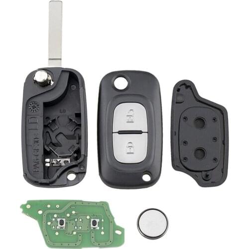 Car Smart Remote Key 2 Button 433Mhz PFC7961A Chip for Renault Clio III Clio 3 Kangoo Master Modus Twingo 2006-2016
