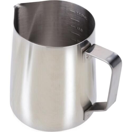 Stainless Steel Milk Frother Pitcher Milk Foam Container Measuring Cups Coffe Appliance
