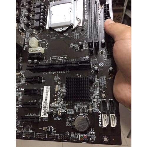Mining motherboard H81P BTC motherboard 6GPU 6PCI-E H81A-BTC motherboard CF-H81A-BTC LGA 1150 DDR3 H81 BTC PRO H81