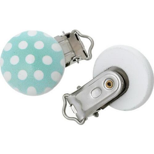 5Pcs Multicolor Iron Metal Wooden Baby Pacifier Clips Colors Holders Cute Infant Soother Clasps Holders Accessories Diy Tool