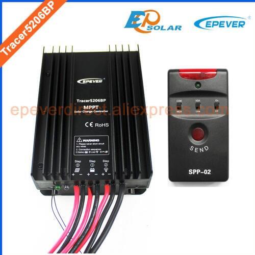 MPPT Tracer5206BP Max PV input 60V Solar panels controller with SPP-02 special design for lithium battery application 20A 20amps