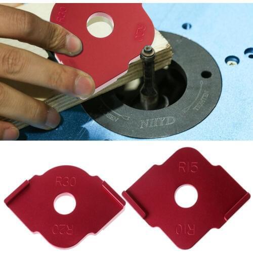 2 Pcs Wood Panel Radius Quick-Jig Router Table Bits Jig Corner Templates Kit