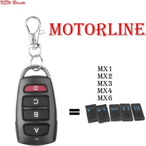 NEW 100% Clone MOTORLINE Garage Gate Remote Control Motorline MX1 MX2 MX3 MX4 MX6 433.92mhz Fixed Code control panel for barrier