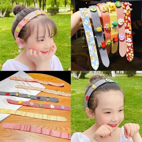 2PCS/Pack Girls Sticky Headbands Wash Face Hairbands Cute Kids Hair Hoop Accessories