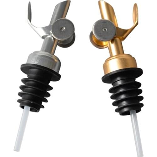 WOWSHINE Wholesale New Bottle Pourer Wine Pourer Food Grade Gold Silver 50PCS/lot