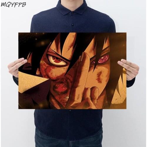 Kraft Paper Japanese Anime Poster Home Bedroom Wall Decoration Painting Core 50.5x35cm