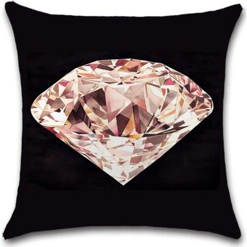 Pink Big Diamond pattern Soft white Cushion Cover Decorative sweet Home sofa seat friend childrens bedroom gift pillowcase