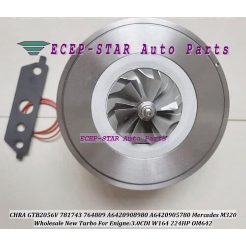 Turbo Cartridge CHRA GTB2056VK 7777318 764809 781743 777318-5001S 764809-0004 A6420908980 1680 For Mercedes M320 W164 OM642 3.0L