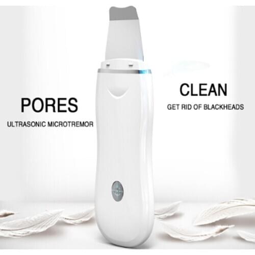Ultrasonic Electric Face Skin Cleaner Device Blackhead Exfoliator Facial Deep Cleaning Beauty Device Rechargeable Skin Care