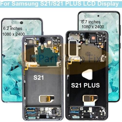 6.2''For Samsung Galaxy S21 Lcd G991 G990F/DS with Frame Display Touch Screen Digitizer For Samsung s21 Plus LCD G996B/DS lcd