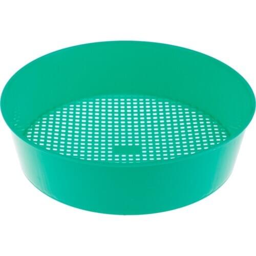 1pc Plastic Garden Sieve Riddle Green For Composy Soil Stone Mesh Gardening Tool