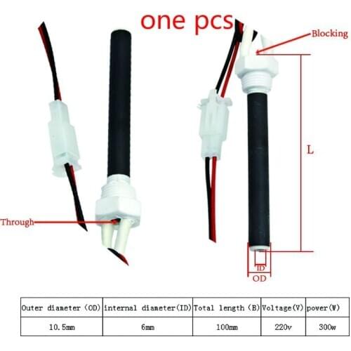 3/8 220V 350W pellet stove ignitor black Ceramic Igniter Ceramic Heating Tubespark plug for pellet stove10.5*6*100mm