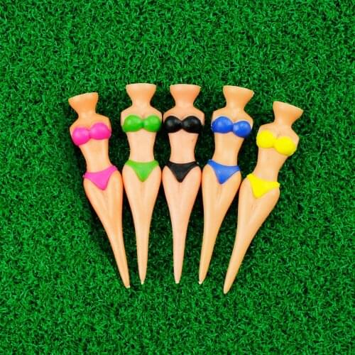 5 Pieces Sexy Lady Bikini Golf Tees Plastic Accessories