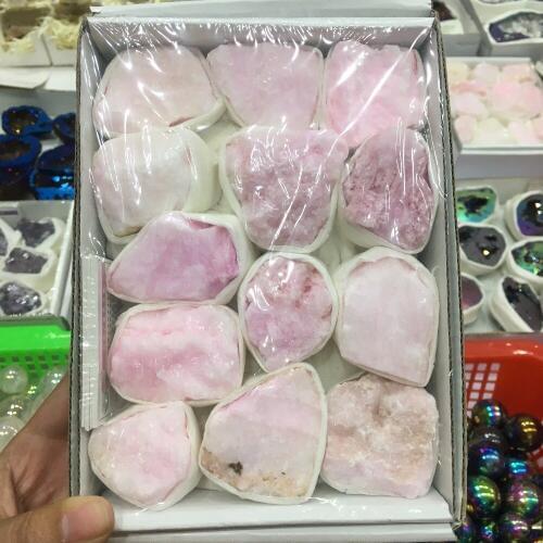 750-800g natural rough Rhodochrosite Rose mineral stone specimen