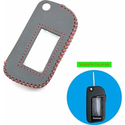 A93 for Starline A93 A63 A39 A93 Folding Car Flip Remote Fob Case Cover Car Alarm Shape Top layer Leather Protect Shell