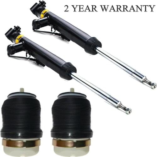 AP01 2x Rear Air Suspension Shock Absorber + 2x Rear Springs FOR Audi A6 S6 4F C6 2004-11 4F0616032L 4F0616032K 4F0616032F