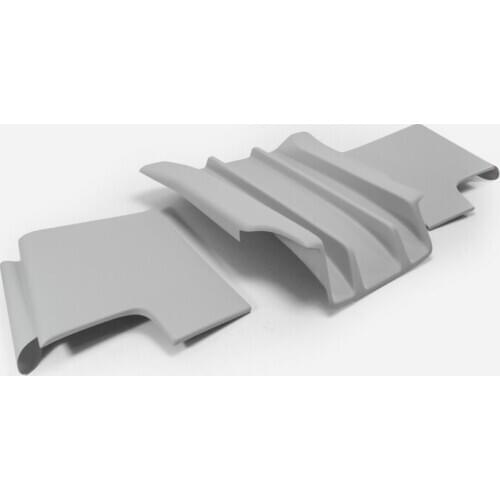 Car Accessories For Any Vehicle EPA Style FRP Fiber Glass Rear Under Diffuser Universal Fitment Fiberglass Bumper Bottom Panel