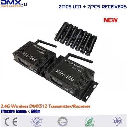 DMX512 Wireless Stage Light Transmitter wireless dmx receiver for Party DJ Disco Equipment Moving Head Par Lamp Controller