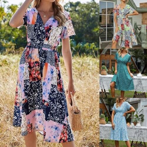 Свободные летние платья Cooeverly China At AliExpress