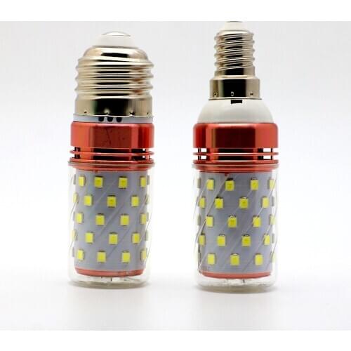 E27 E14 LED Bulb Lamps AC85-260V 12W 16W DC12V White and Warm White Corn Lampada LED Bombillas