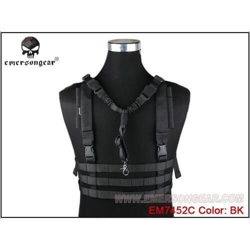 EMERSONgear MOLLE System Low Profile Chest Rig Black EM7452C