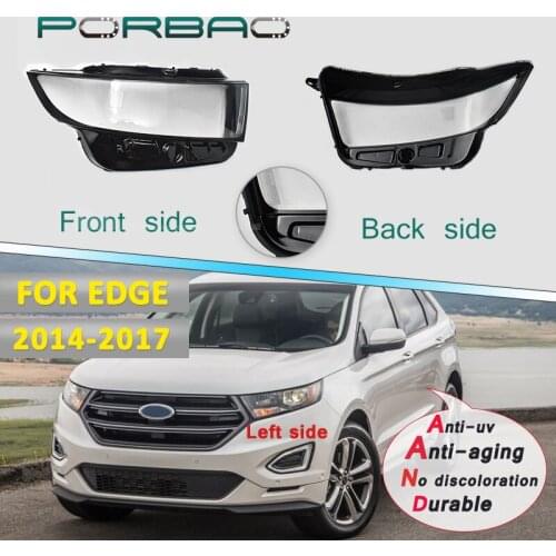 Headlight Headlamp Clear Shell-Cover for Ford EDGE Transparent Glass Lens Cover 14-17 Replacement DIY