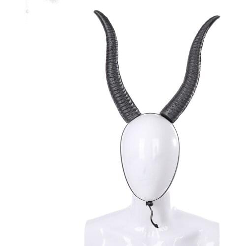 Steampunk Gothic Sheep Horn Headband Decorative Ox Horn Headpiece Headdress Headband Hairband Cosplay Halloween Christmas Party