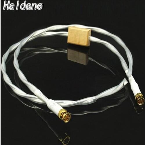 Haldane Pcs HiFi Nordost Odin 75Ohm Coaxial Digital Cable AES EBU Interconnect Cable with Gold plated BNC Plug