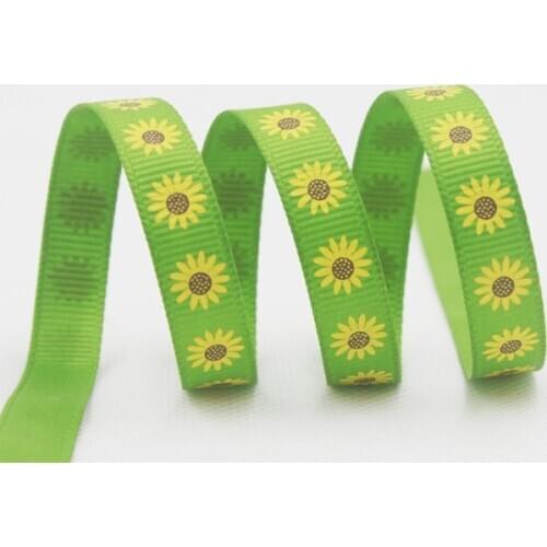 [IuBuFigo] Mum Halloween Ribbon Flower Allhallowmas Ribbon Grosgrain Printed For Decoration 9mm 16mm 25mm