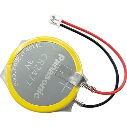 Panasonic CR2477 3V Lithium Battery High Performance High Temperature Resistant Button Coin Batteries Cell CR 2477 with plug