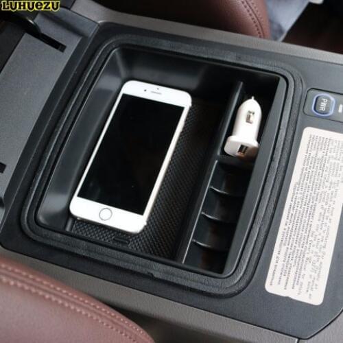 Luhuezu 2003-2018 Non-Slip Central Armrest Container Holder Refrigerator Stowing Box For Toyota Land Cruiser Prado LC150 LC120