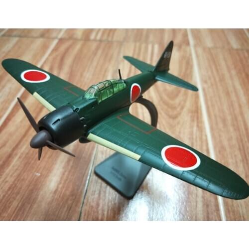 1:72 scale WWII Japan Navy Zero long-range aircraft Type 0 carrier fighter Alloy Diecast collectible model Display