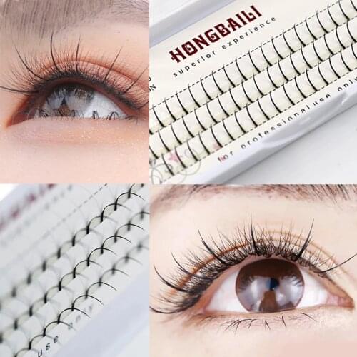 A-Shape Fake Eyelashes Individual Lashes Cluster Lower Lashes Natural Fluffy False Eyelashes 3D Mink Eyelash Extension Tools