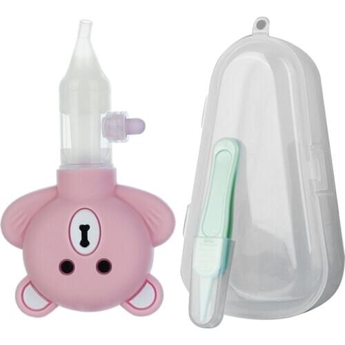 Baby Nasal Aspirator Silicone Nose Cleaner Vacuum Suction Sniffling Equipment