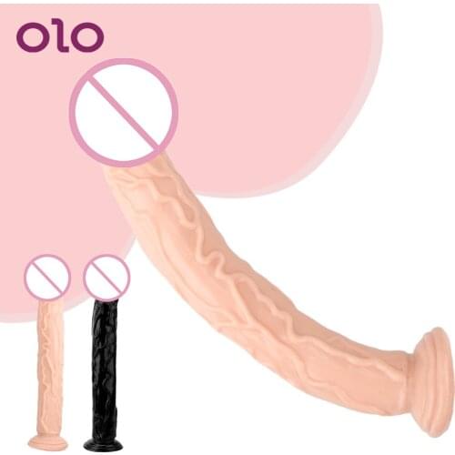 OLO Crystal Jelly Dildo Sex Toys for Woman Realistic Huge Penis Soft Silicone Anal Dildo Adult Products Big Size Suction Cup