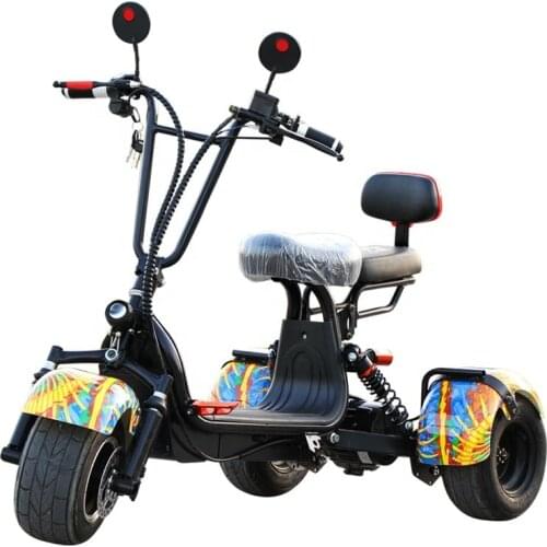 Patinete Electrico 3 Ruedas Citycoco Wide Wheel Mid Drive Differential Motor Three Wheel Scooter Electric Elderly