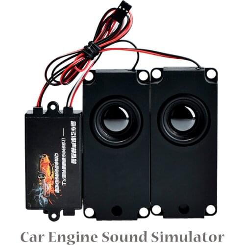 RC Car Cool Throttle Linkage Groups Engine Sound Simulator With 2 Speakers for RC Sports Car Model Part
