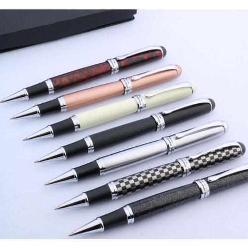 JINHAO 750 Trim ROLLERBALL PEN COLOR Silver accessories METAL School Student Office Gifts Stationery