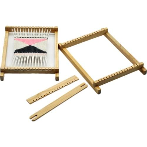 13MA 1 Set Wood Knitting Weaving Loom Tapestry Handloom Machine DIY Handmade Tool for Beginners Children