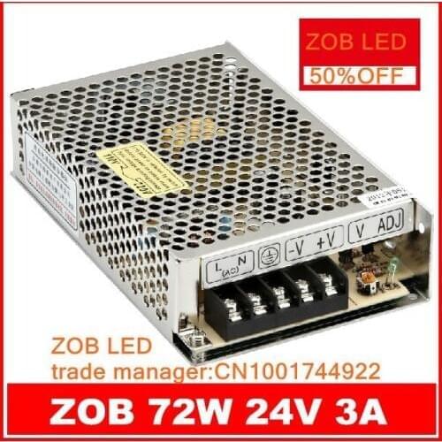 24V OUTPUT 1A 2A 3A 5A 20A 25A 24W 48W 72W 120W 480W 600W LED Switching Power Supply,85-265AC input,CE ROSH